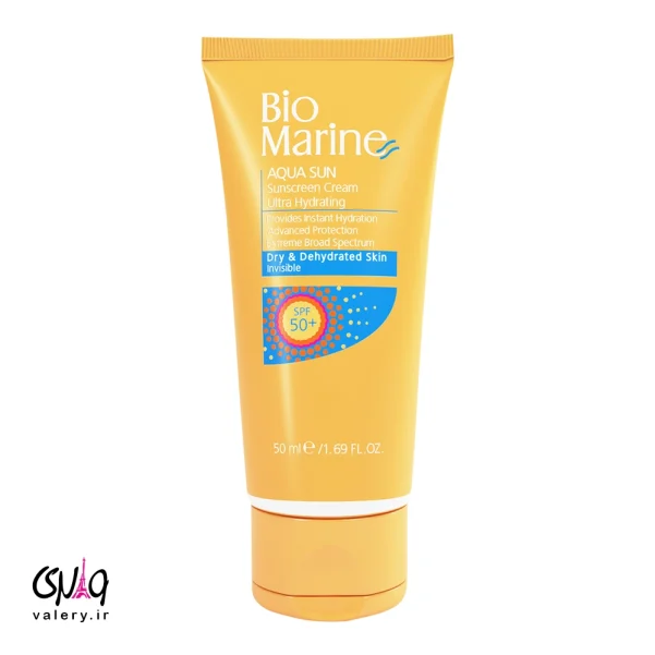 کرم ضد آفتاب رطوبت رسان SPF50 بایومارین 50 میل | Aqua Sun Sunscreen Cream Bio Marine