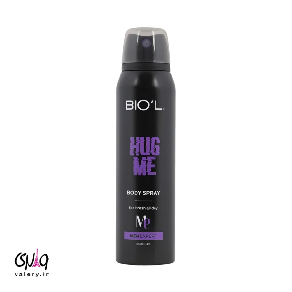 اسپری بدن مردانه Hug Me بیول 150 میل | Deodorant Spray Hug Me BIOL