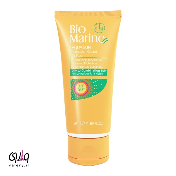 کرم ضد آفتاب فاقد چربی + SPF50 بایومارین 50 میل | SPF50 Oil Free Sunscreen Cream Bio Marine